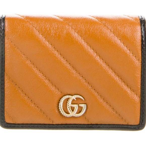 Gucci Wallet Card Case GG Marmont Leather Authentic - Picture 6 of 8